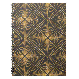 Carnet Motif géométrique Art Déco sans faille. Élégant fo