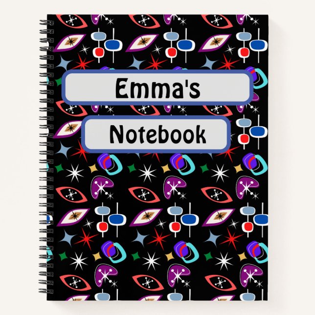 Carnet Motif géométrique coloré (Devant)