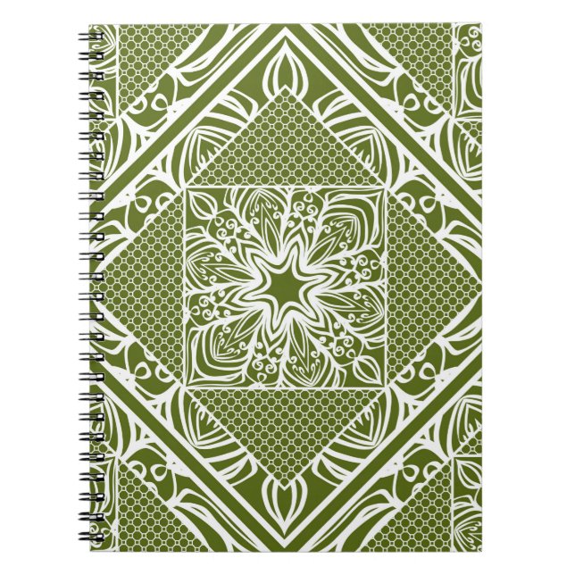 Carnet Motif géométrique fleurie sans couture. illustr vi (Devant)