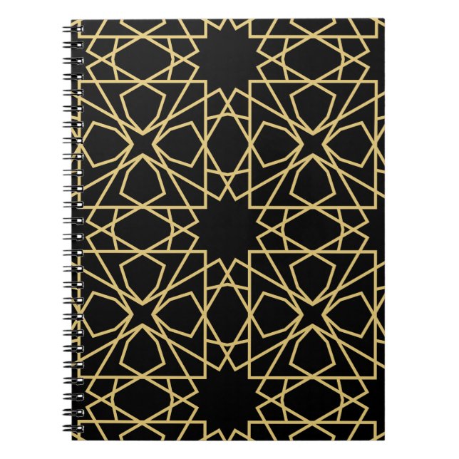 Carnet Motif géométrique islamique Vintage (Devant)