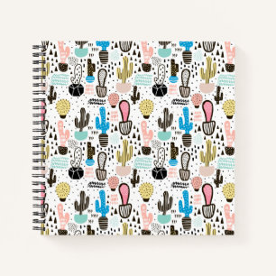 Carnet Motif géométrique moderne Cactus