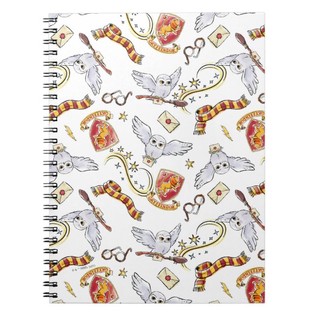 Carnet Motif Hedwig GRYFFINDOR™ (Devant)