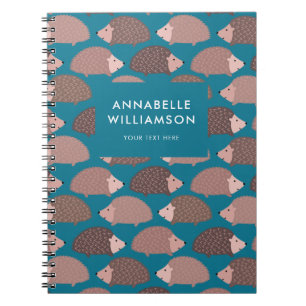 Carnet Motif hérisson personnalisé