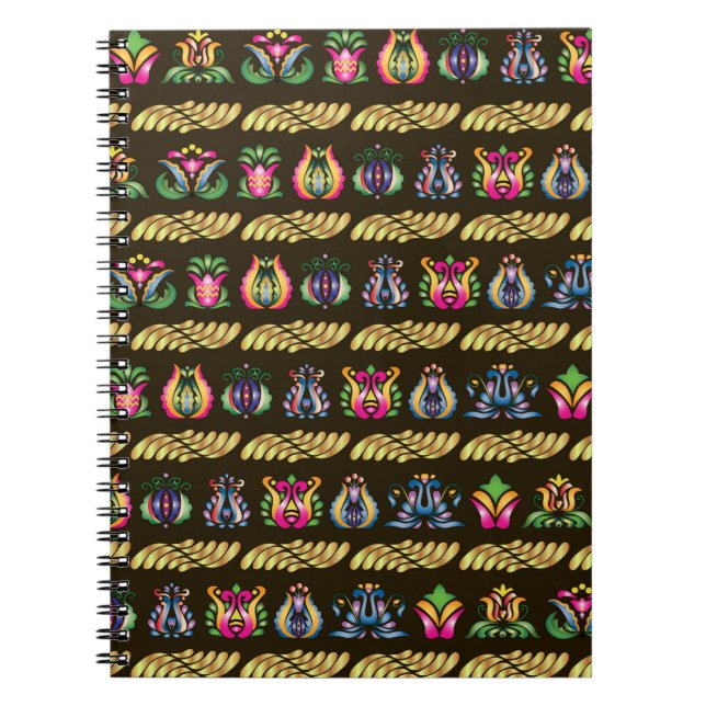 Carnet Motif hongrois folklorique (Devant)