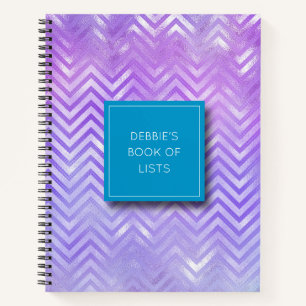 Carnet Motif iridescent personnalisé