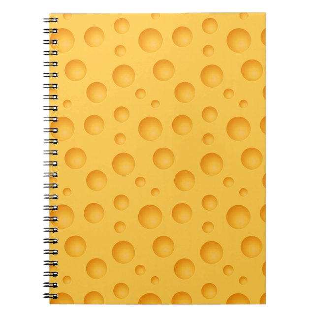 Carnet Motif jaune de fromage (Devant)