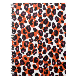 Carnet Motif Léopard coloré : Design sans couture.