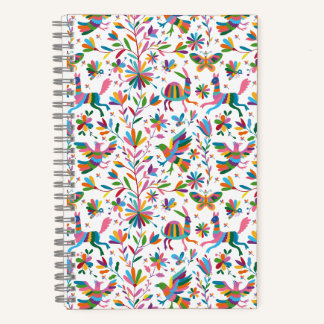Carnet Motif lumineux à l'ottomi mexicain
