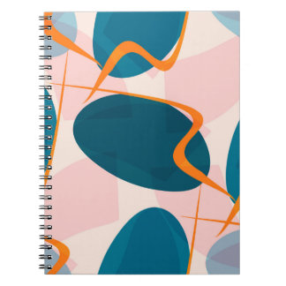 Carnet Motif lumineux sans couture de formes abstraites e