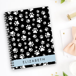 Carnet Motif mâle, Patrouilles de chien, Noir et Blanc, V