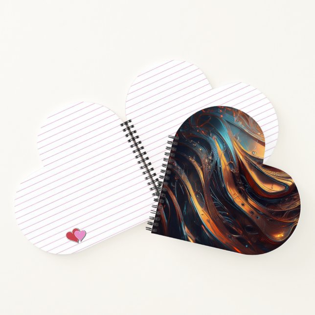 Carnet Motif métallique (Intérieur)