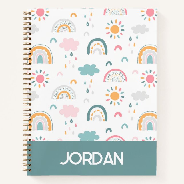 Carnet Motif météorologique mignon (Devant)