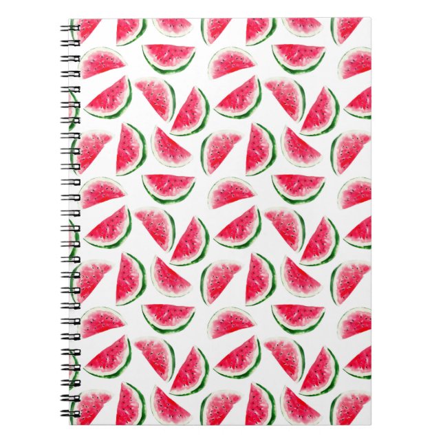 Carnet Motif mignon d'ananas et de pastèque (Devant)