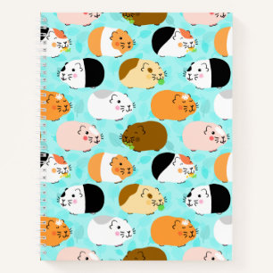 Carnet Motif mignon de cochon d'Inde