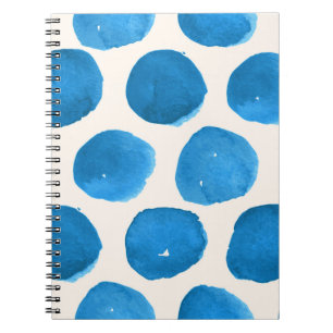 Carnet Motif mignon et transparent avec cercles d'aquarel