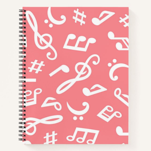 Carnet Motif musical (Devant)