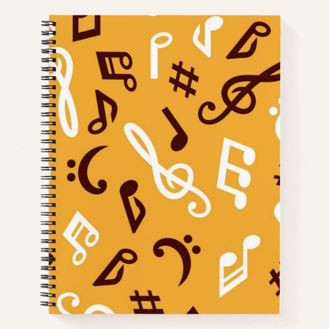 Carnet Motif musical (Devant)