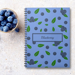 Carnet motif Myrtilles