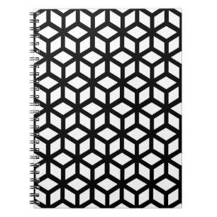 Carnet Motif noir et blanc de cube