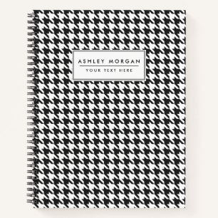 Carnet Motif noir et blanc Houndstooth