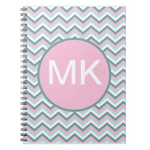 Carnet Motif Ocean Mist Chevron