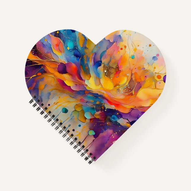 Carnet Motif Paint Splatter 2 (Devant)