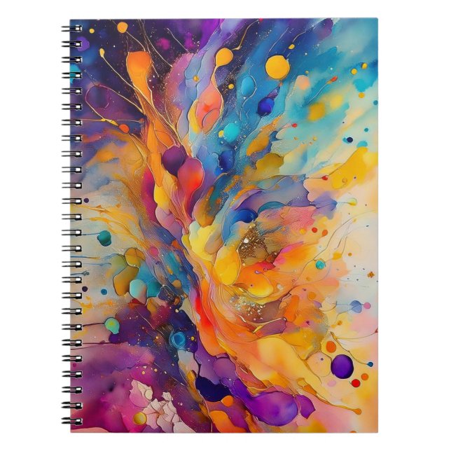 Carnet Motif Paint Splatter 2 (Devant)