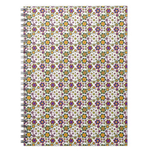 Carnet Motif Paisley Design Arrière - plan