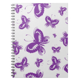 Carnet Motif papillon pourpre