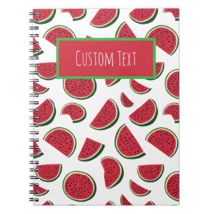Carnet Motif personnalisé de tranche de pastèque d'été