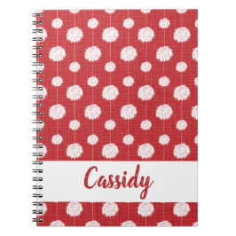 Carnet Motif Pom Pom Pom-pom girl rouge