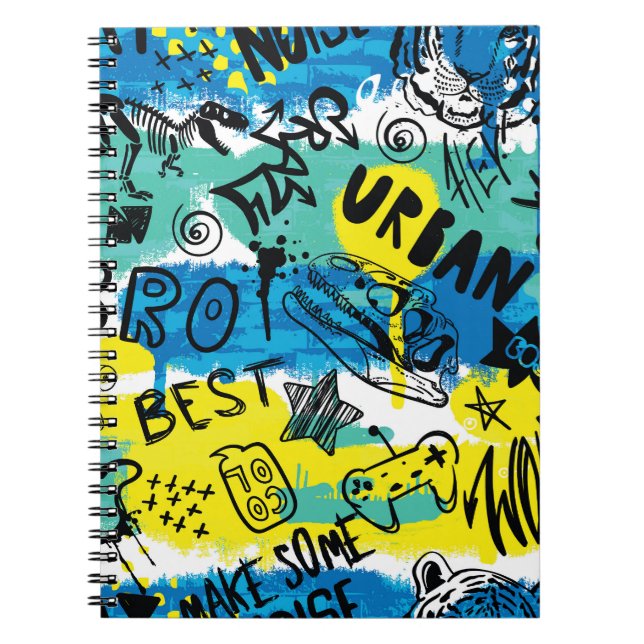 Carnet Motif pour enfants avec une main de monstre dessin (Devant)