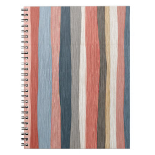 Carnet Motif rayures aquarelle vintage 