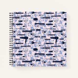 Carnet Motif Rose bleu Beauty Care