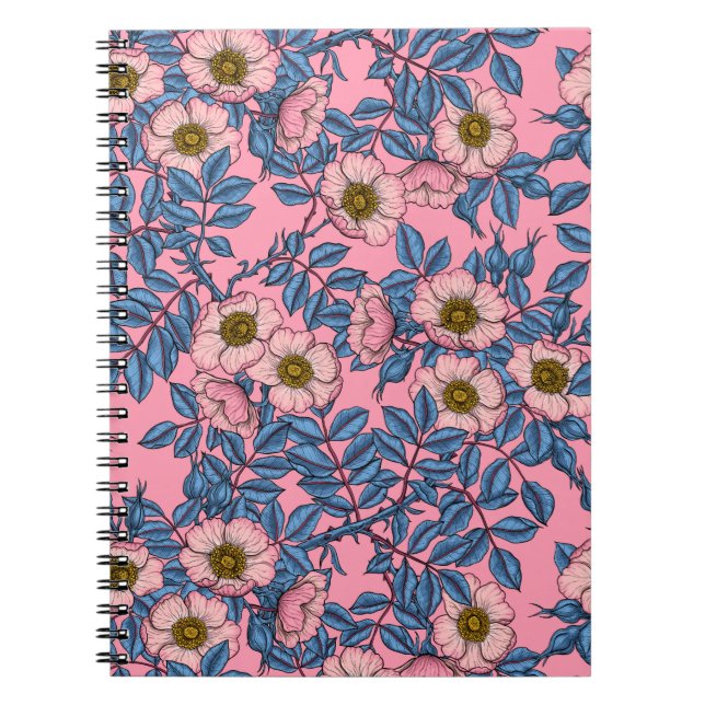 Carnet Motif rose de chien (Devant)