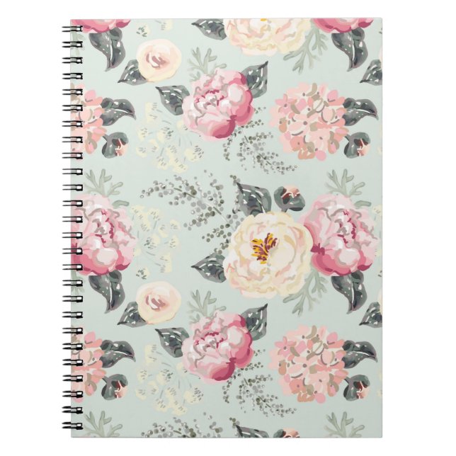Carnet Motif rose Rose Garden (Devant)