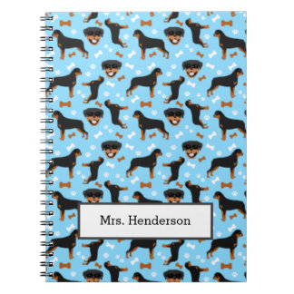 Carnet Motif Rottweiler Cute Rotties Dogs