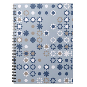 Carnet Motif sans couture avec éléments colorés, vintage