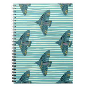 Carnet Motif sans couture avec persil à la main