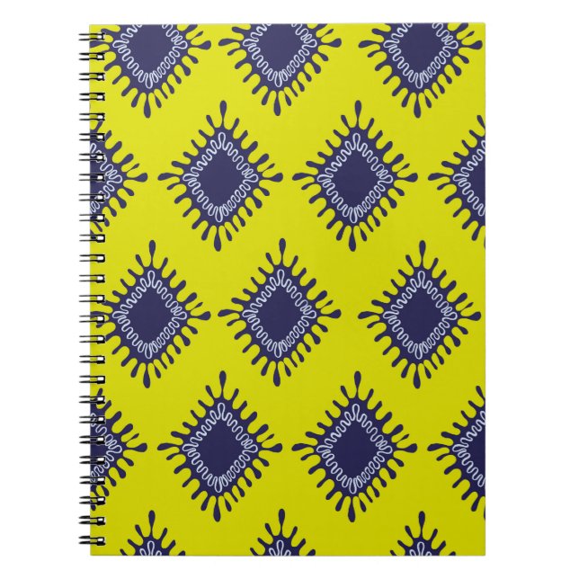 Carnet Motif sans couture de la tribu ikat moderne (Devant)