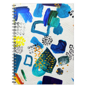 Carnet Motif sans couture fait par des coups de peinture
