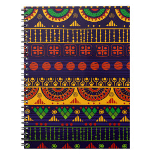 Carnet Motif sans couture tribale.