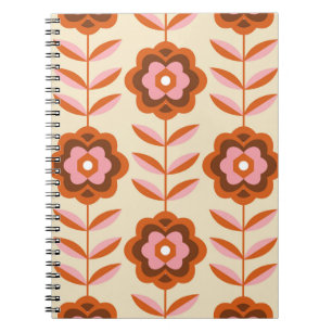 Carnet motif sans Seamless des années 70. 60s et les anné