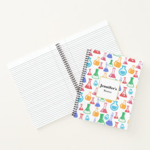 Carnet Motif scientifique divertissant Beakers and Flaque