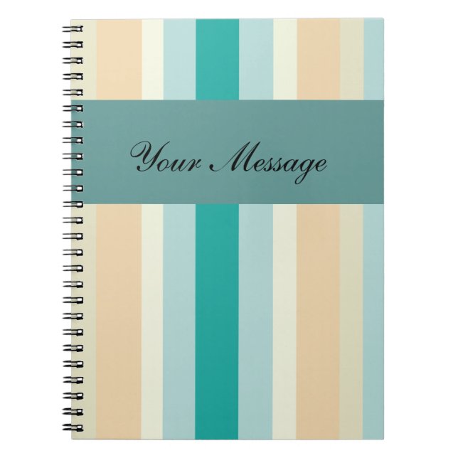 Carnet Motif Seashore Stripes (Devant)