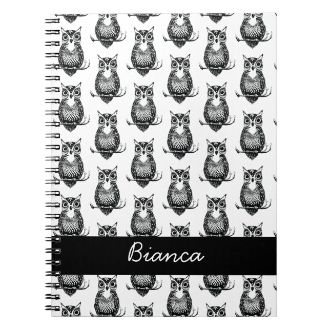 Carnet Motif simple illustré personnalisé (Devant)