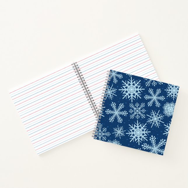 Carnet Motif Snowflake (Intérieur)