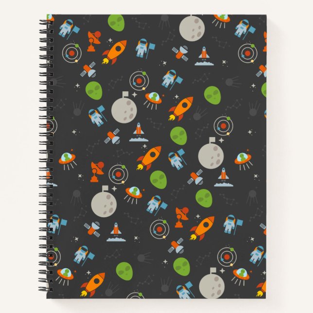 Carnet Motif spatial (Devant)