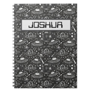 Carnet Motif spatial personnalisé