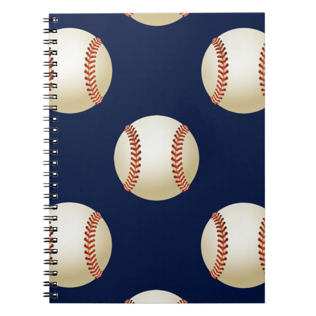 Carnet Motif sportif de baseball Balls (Devant)